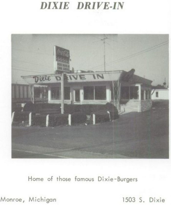 Dixie Drive-In Restaurant - 1969 High School Yearbook Ad